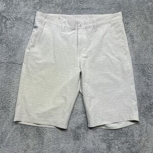 COLUMBIA PFG Slack Tide Shorts Men's Size 30x10 Gray Striped Fishing *SPOTS